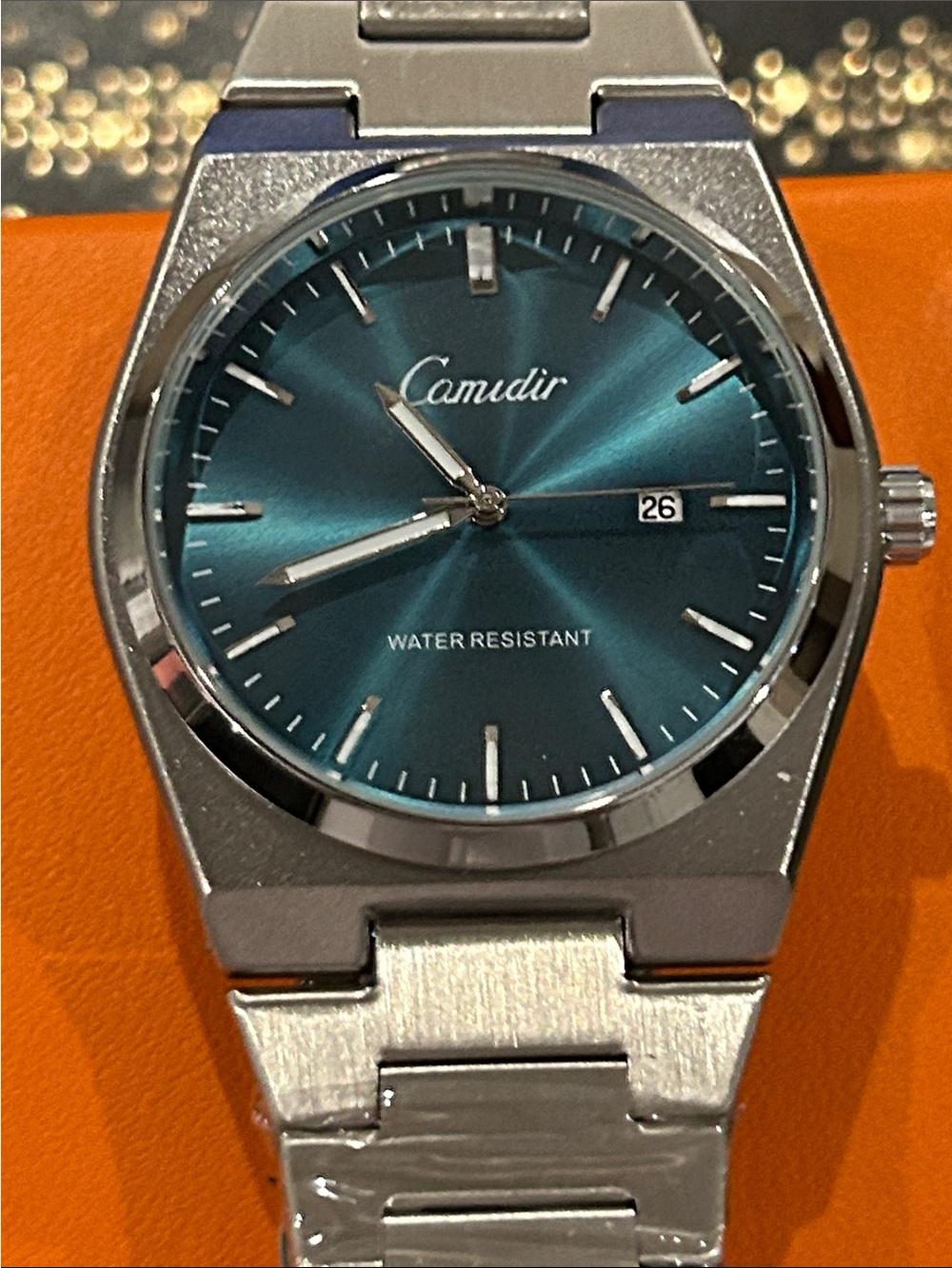Automatic Men's Teal Dial Stainless Steel Watch
